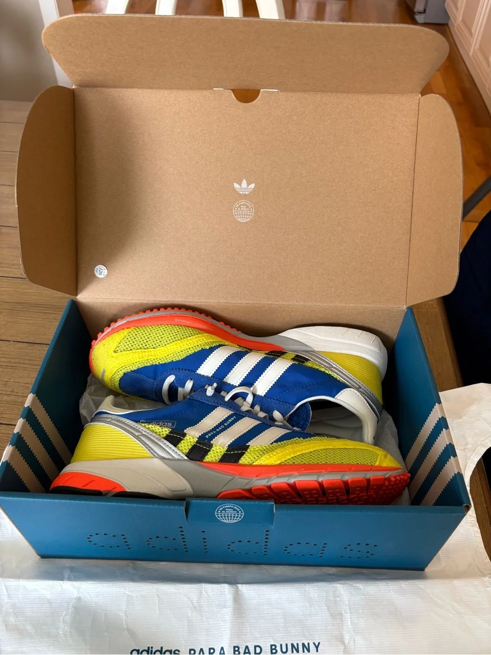 adidas Men’s Blue, Yellow & Orange Running Sneakers